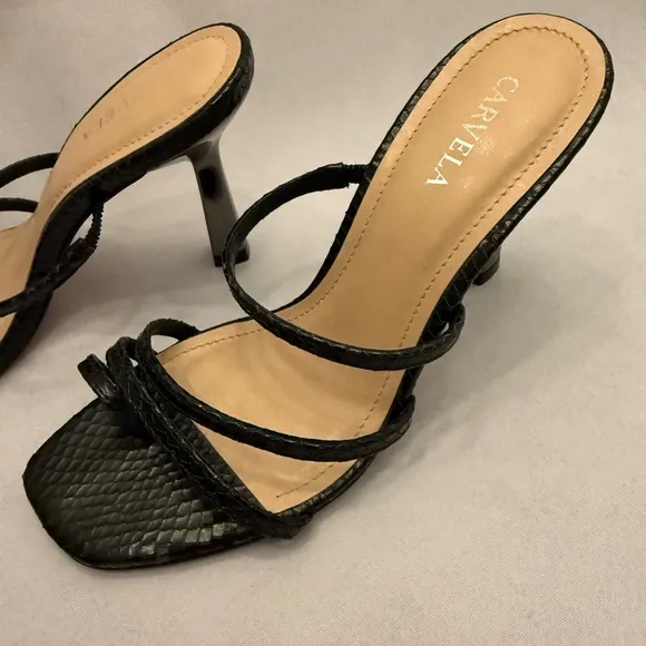Kurt Geiger Carvela Lizard Print Sandals Sz 36