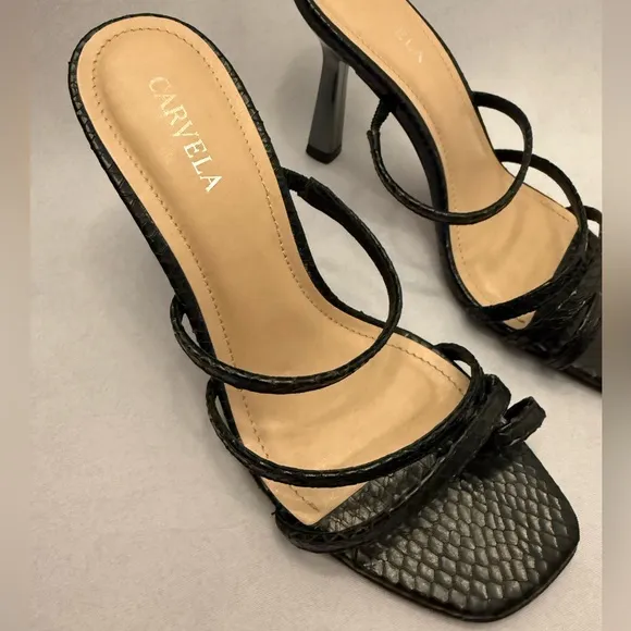 Kurt Geiger Carvela Lizard Print Sandals Sz 36