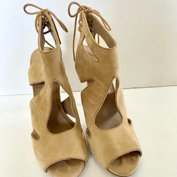 Kurt Geiger Suede Open Toe Hattie Heels