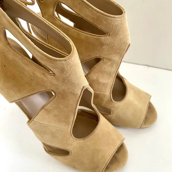 Kurt Geiger Suede Open Toe Hattie Heels