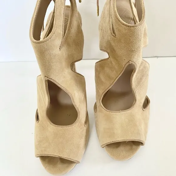 Kurt Geiger Suede Open Toe Hattie Heels