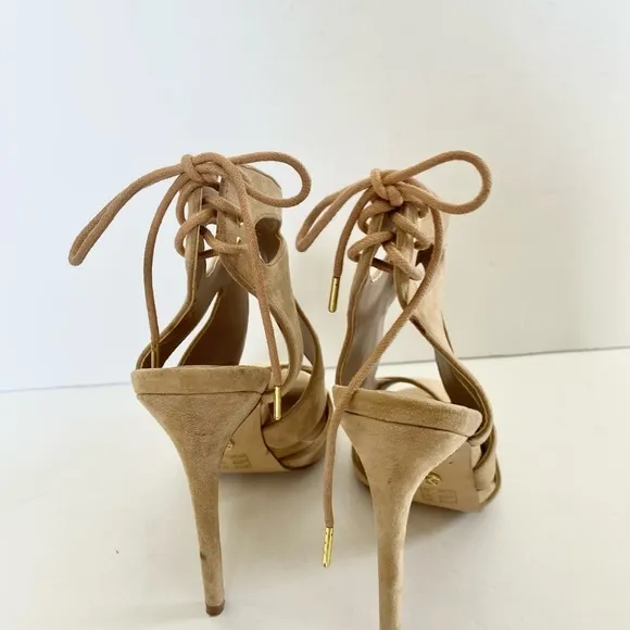Kurt Geiger Suede Open Toe Hattie Heels