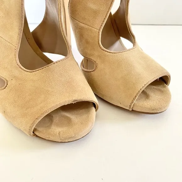 Kurt Geiger Suede Open Toe Hattie Heels