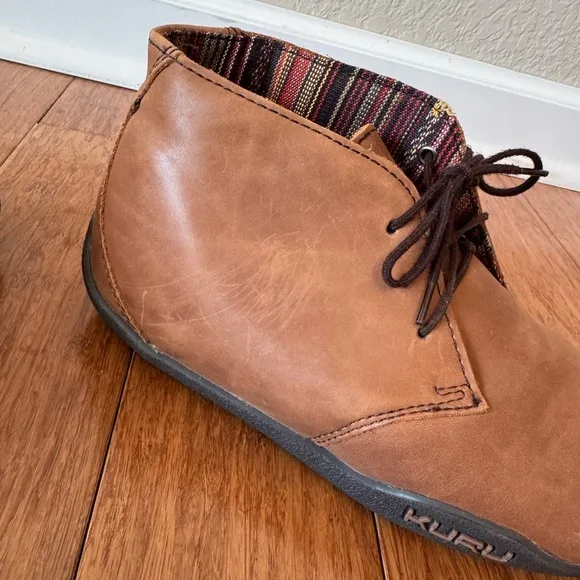Kuru Aalto Women Size 7.5 Chukka Boot Orthotic, Lined, Brown Leather