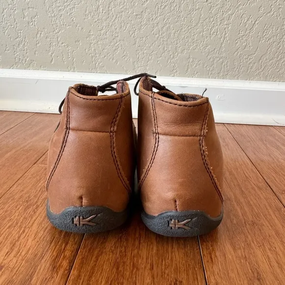 Kuru Aalto Women Size 7.5 Chukka Boot Orthotic, Lined, Brown Leather