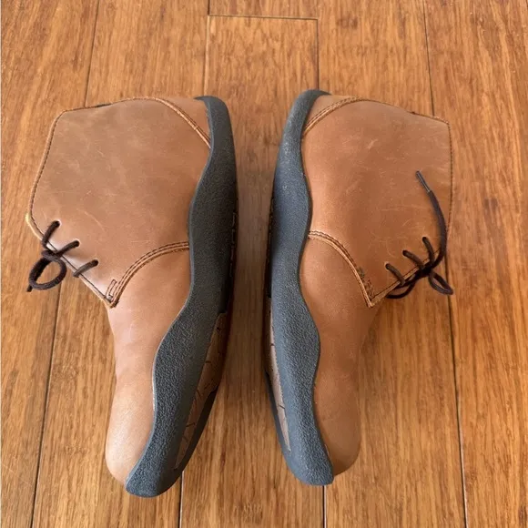 Kuru Aalto Women Size 7.5 Chukka Boot Orthotic, Lined, Brown Leather