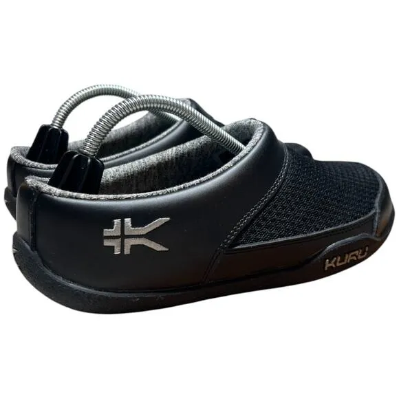 KURU Draft Women's 7 Black Slip On Clog Mule Comfort Slipper Shoes Leather Mesh