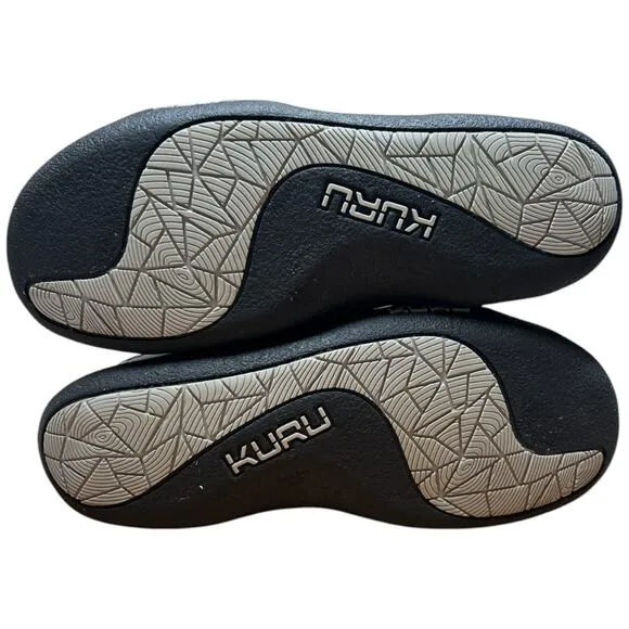 KURU Draft Women's 7 Black Slip On Clog Mule Comfort Slipper Shoes Leather Mesh