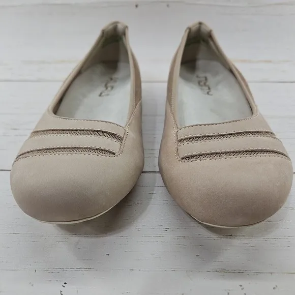 Kuru Grace Womens Size 8 Tan Beige Loafers Flats Shoes Leather Slip On Orthotic