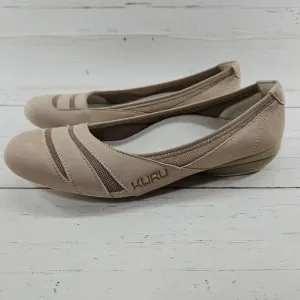 Kuru Grace Womens Size 8 Tan Beige Loafers Flats Shoes Leather Slip On Orthotic