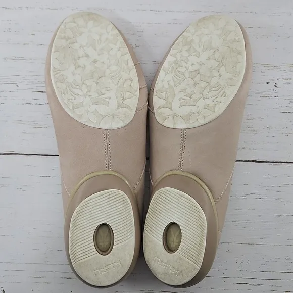 Kuru Grace Womens Size 8 Tan Beige Loafers Flats Shoes Leather Slip On Orthotic