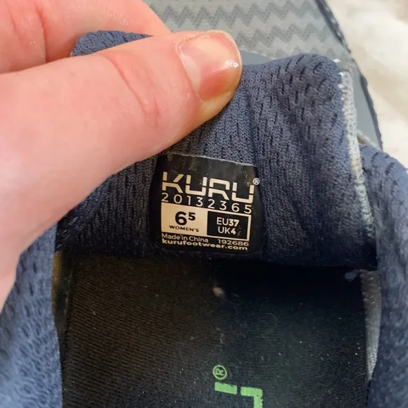 Kuru Quantum Shoes Pewter Night Sky Lavendar Size 6.5