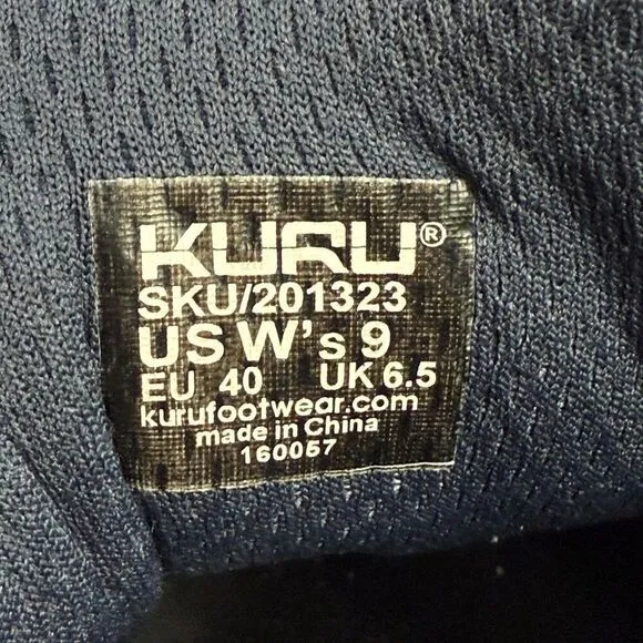 Kuru Shoes Womens Size 9 Quantum Grey Recovery Comfort Walking Sneakers 201323