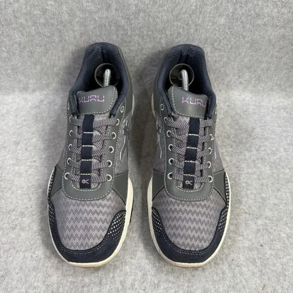 Kuru Shoes Womens Size 9 Quantum Grey Recovery Comfort Walking Sneakers 201323