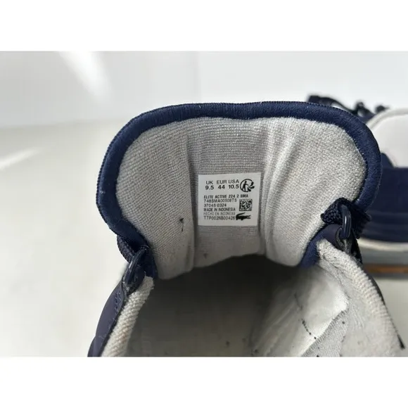 Lacoste Elite Active 224 2 SMA Blue Men's Sneakers Size 10.5