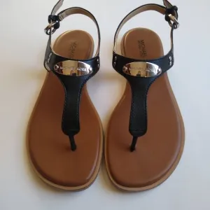 Ladies Michael Kors Black, SZ 6 1/2 Thong Sandals