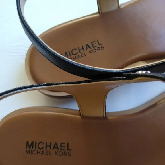 Ladies Michael Kors Black, SZ 6 1/2 Thong Sandals
