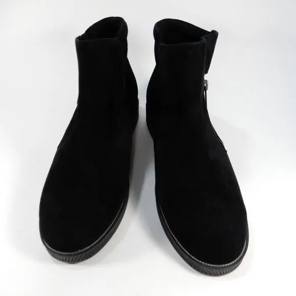 L'Amour des Pieds Jaidly Bootie Ankle Boots Size 10 Black Suede Comfort NEW $279