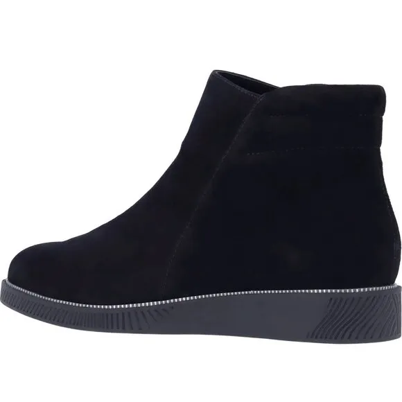 L'Amour des Pieds Jaidly Bootie Ankle Boots Size 10 Black Suede Comfort NEW $279