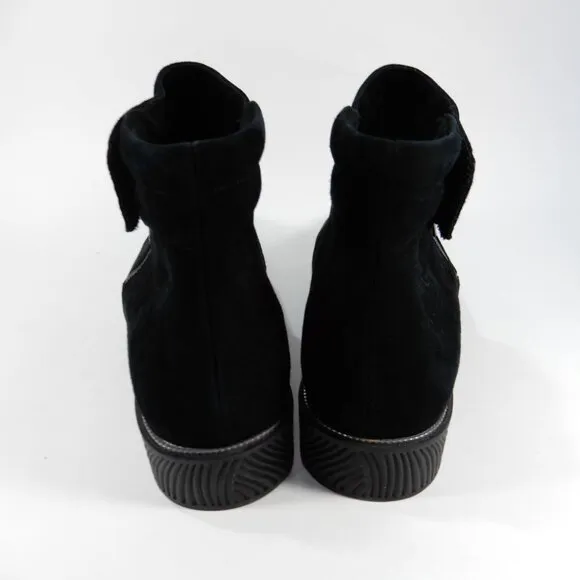 L'Amour des Pieds Jaidly Bootie Ankle Boots Size 10 Black Suede Comfort NEW $279
