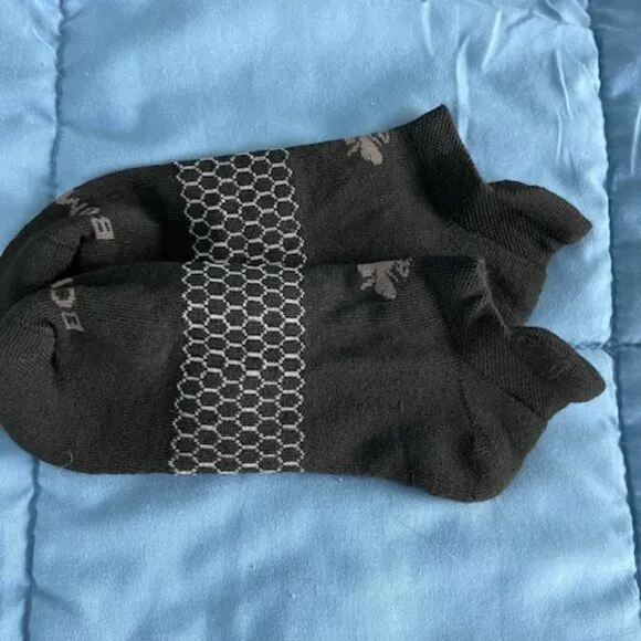 Large Bombas Ankle Socks x 10 pairs BUNDLE - Black - MENS UNISEX NEW lot GOTH