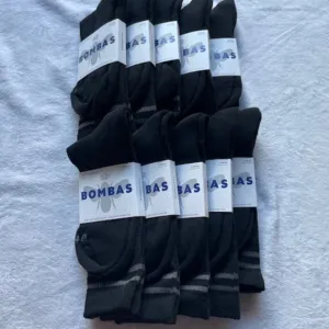 LARGE Bombas Socks Bundle Lot x 10 pairs Half Calf style - Black UNISEX NEW NWT