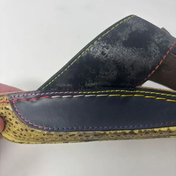 L'Artiste by Spring Step Shoes Women's 38‎ (7.5-8) Black Karina 3D Floral Sandal
