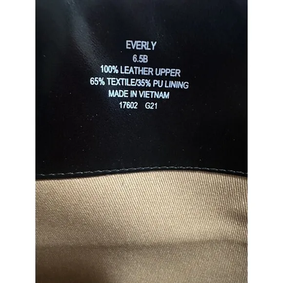 Lauren Ralph Lauren Everly Riding Boot Black Leather Knee High Women's 6.5B NEW