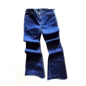 Lauren Ralph Lauren High-Rise, Wide-Leg, Dark Wash Jeans - Size 6  ***Item: 0351