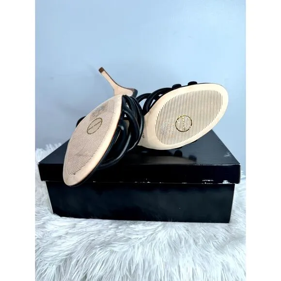 LAUREN RALPH LAUREN Liliana Sandals Black Size 10 NEW