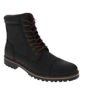 Levi's Mens Wyatt Distressed Vegan Leather Rugged Boot Black New Size 10.5