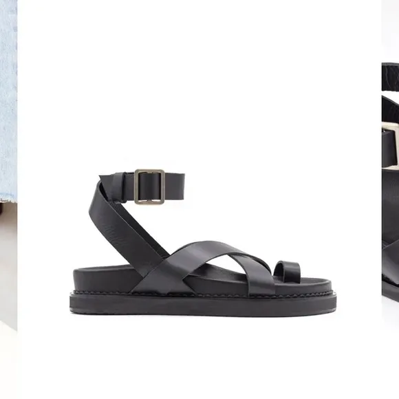 LIBERTE BRONTE GENUINE LEATHER SANDALS.