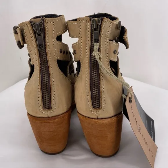 Liberty Black tan cutout sandals