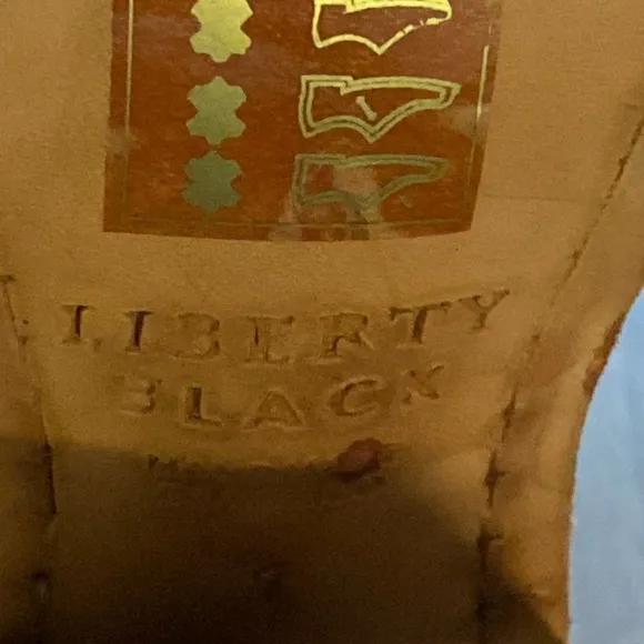 Liberty Black tan cutout sandals