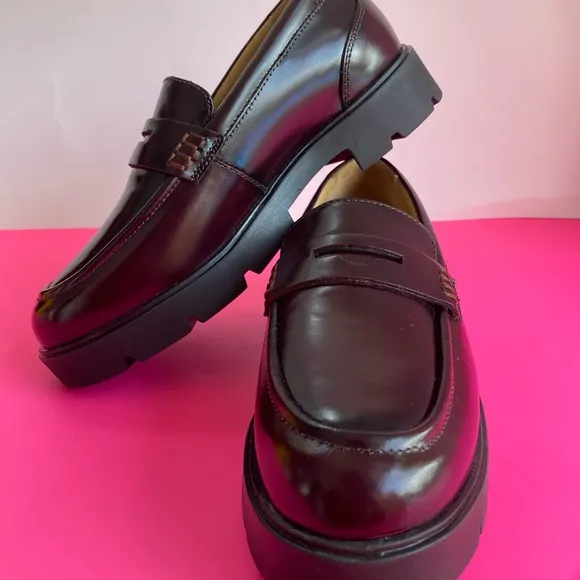 LIKE NEW ABEO Boulevard Loafers Dark Brown Casual Leather Shoes Women's Size 5