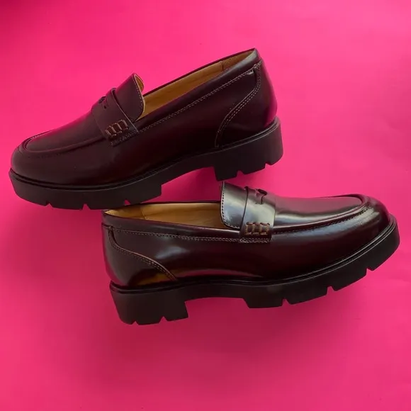LIKE NEW ABEO Boulevard Loafers Dark Brown Casual Leather Shoes Women's Size 5