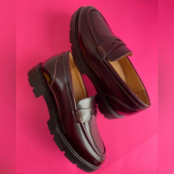 LIKE NEW ABEO Boulevard Loafers Dark Brown Casual Leather Shoes Women's Size 5
