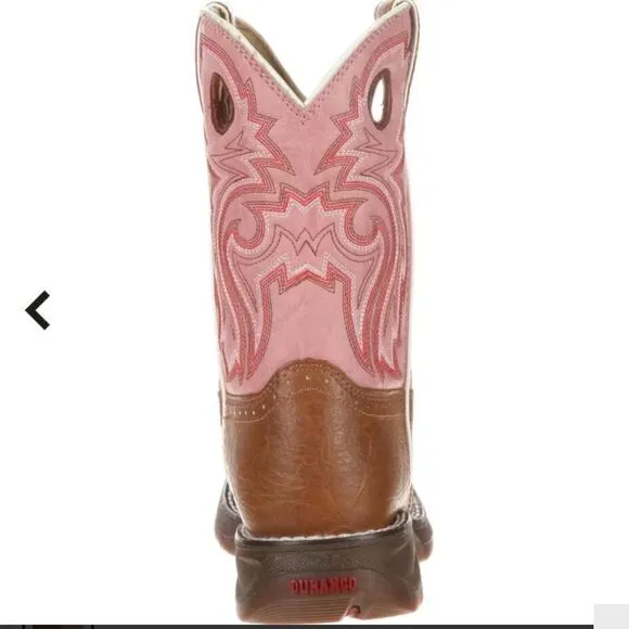 Lil' Durango Tan Lacey Western Boots Size 2M