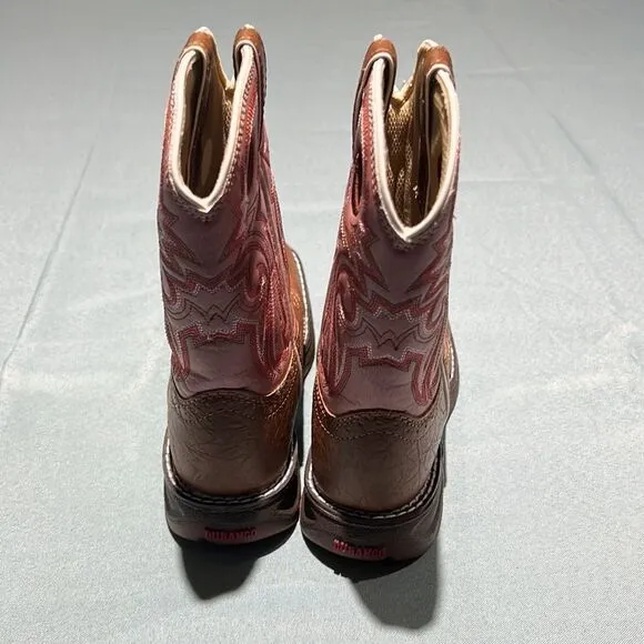 Lil' Durango Tan Lacey Western Boots Size 2M