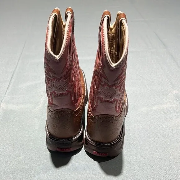 Lil' Durango Tan Lacey Western Boots Size 2M