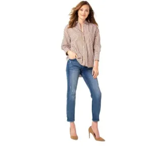 LIVERPOOL - KENNEDY CROP STRAIGHT W/ CUT HEM sz10