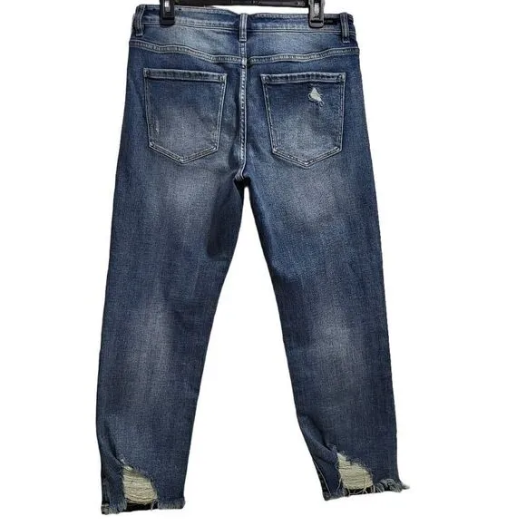 LIVERPOOL - KENNEDY CROP STRAIGHT W/ CUT HEM sz10
