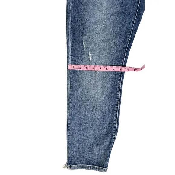 LIVERPOOL - KENNEDY CROP STRAIGHT W/ CUT HEM sz10