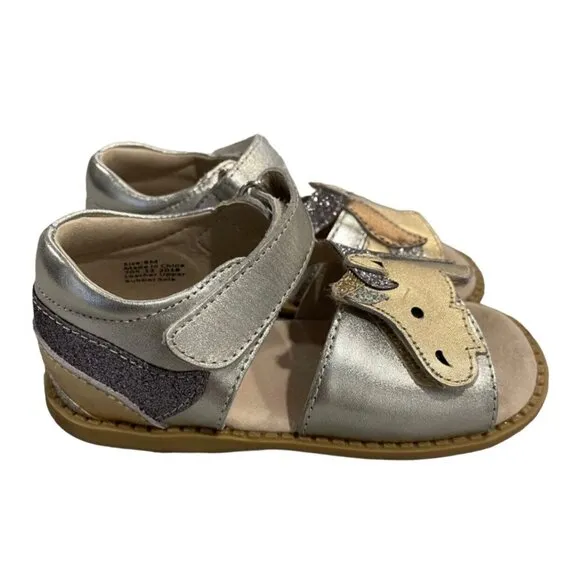 Livie &amp; Luca 8M Metallic Leather Unicorn Sandals