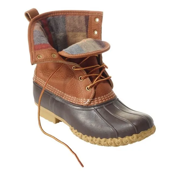 L.L. Bean Bean Duck Boots Men's Size 10M Chamois-Lined Leather Gore-Tex Outdoors