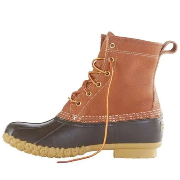 L.L. Bean Bean Duck Boots Men's Size 10M Chamois-Lined Leather Gore-Tex Outdoors