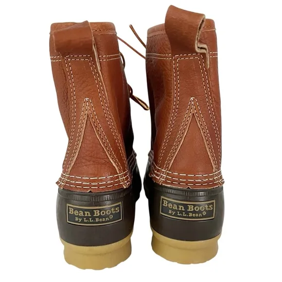 L.L. Bean Bean Duck Boots Men's Size 10M Chamois-Lined Leather Gore-Tex Outdoors