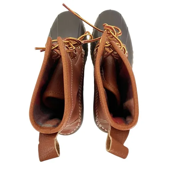 L.L. Bean Bean Duck Boots Men's Size 10M Chamois-Lined Leather Gore-Tex Outdoors
