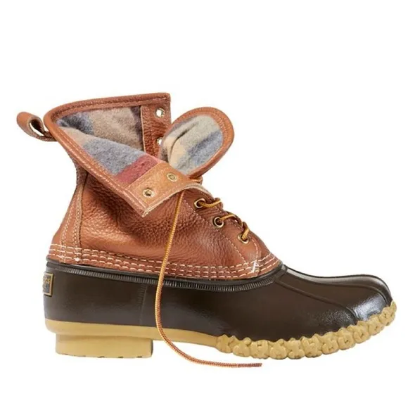 L.L. Bean Bean Duck Boots Men's Size 10M Chamois-Lined Leather Gore-Tex Outdoors