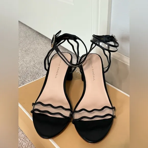Loeffler Randall Emi City Sandals Block Heel Sandal in BlackSize 7